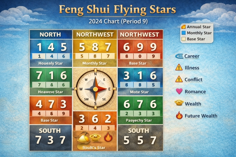 Feng Shui Flying Stars: Understanding Energy Cycles in Your Home